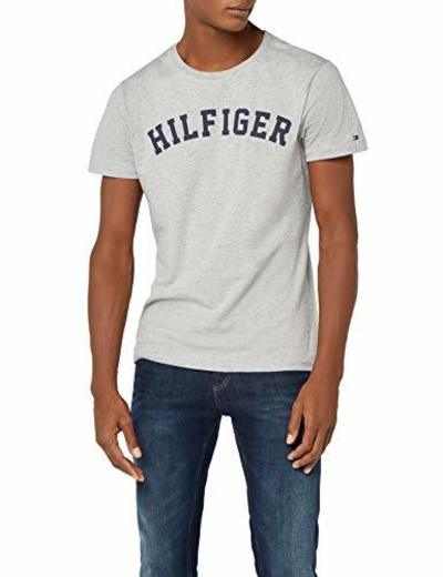 Tommy Hilfiger SS tee Logo Camiseta, Gris