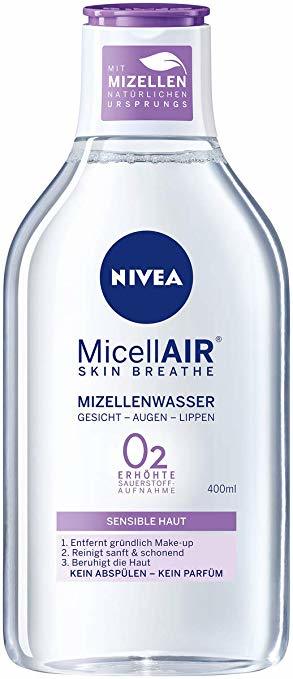 Beauty Nivea Mice llair Skin Breathe Mizell Agua Sensitive piel, 6 unidades