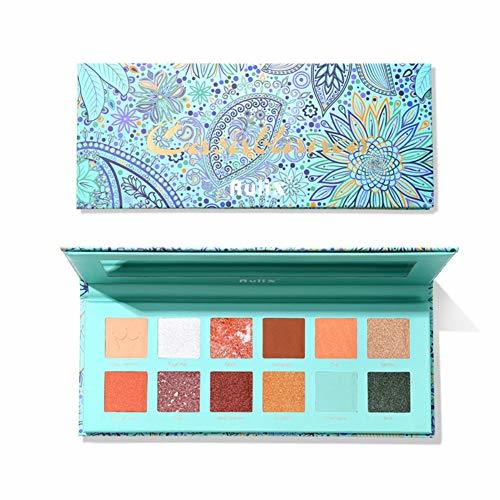 Belleza Lucoss Paleta de Sombras de Ojos de 12 Colores Impermeable Resistente a