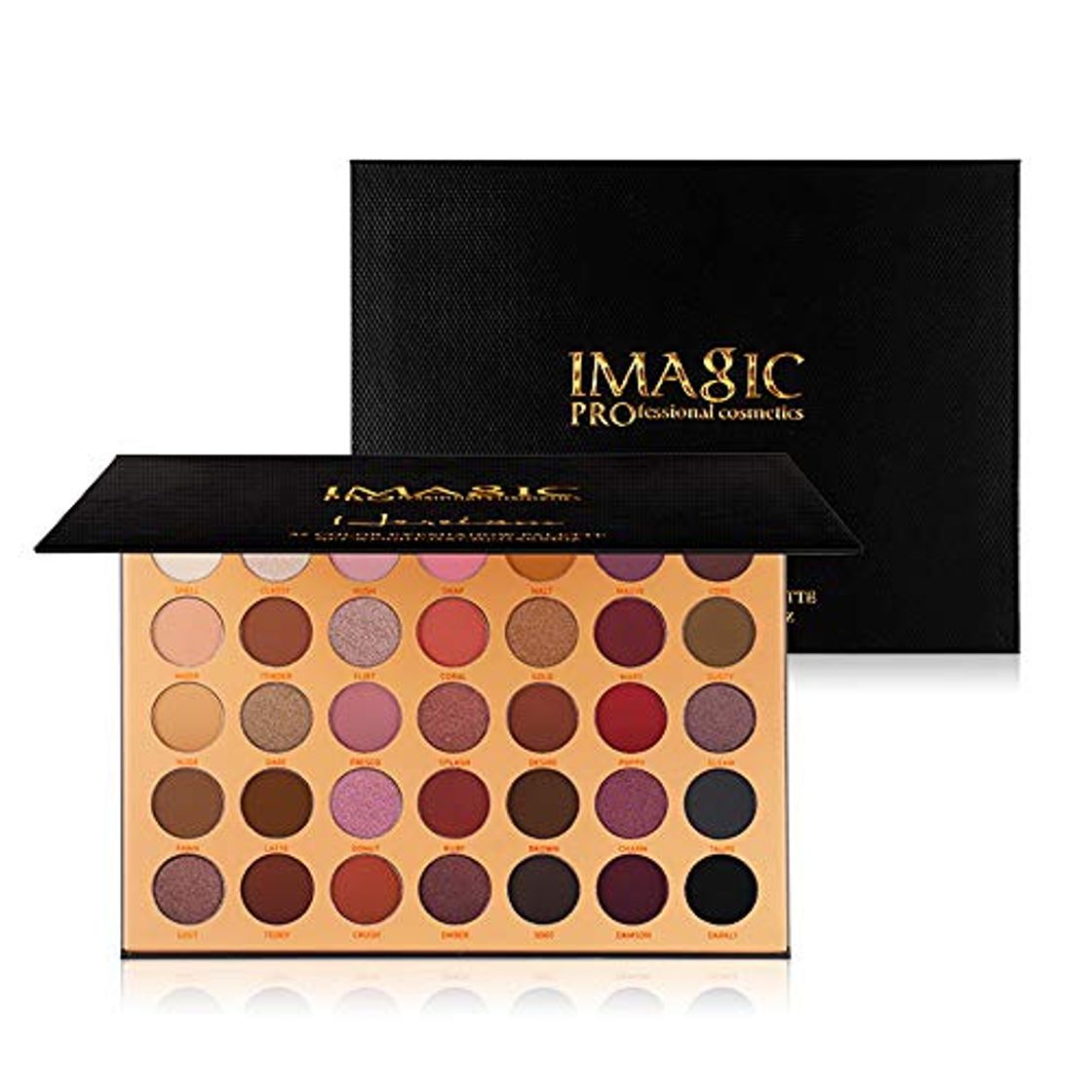 Productos IMAgIC Paleta de sombra de ojos de 35 colores Elegant Black 35 Colors Eyeshadow Palette