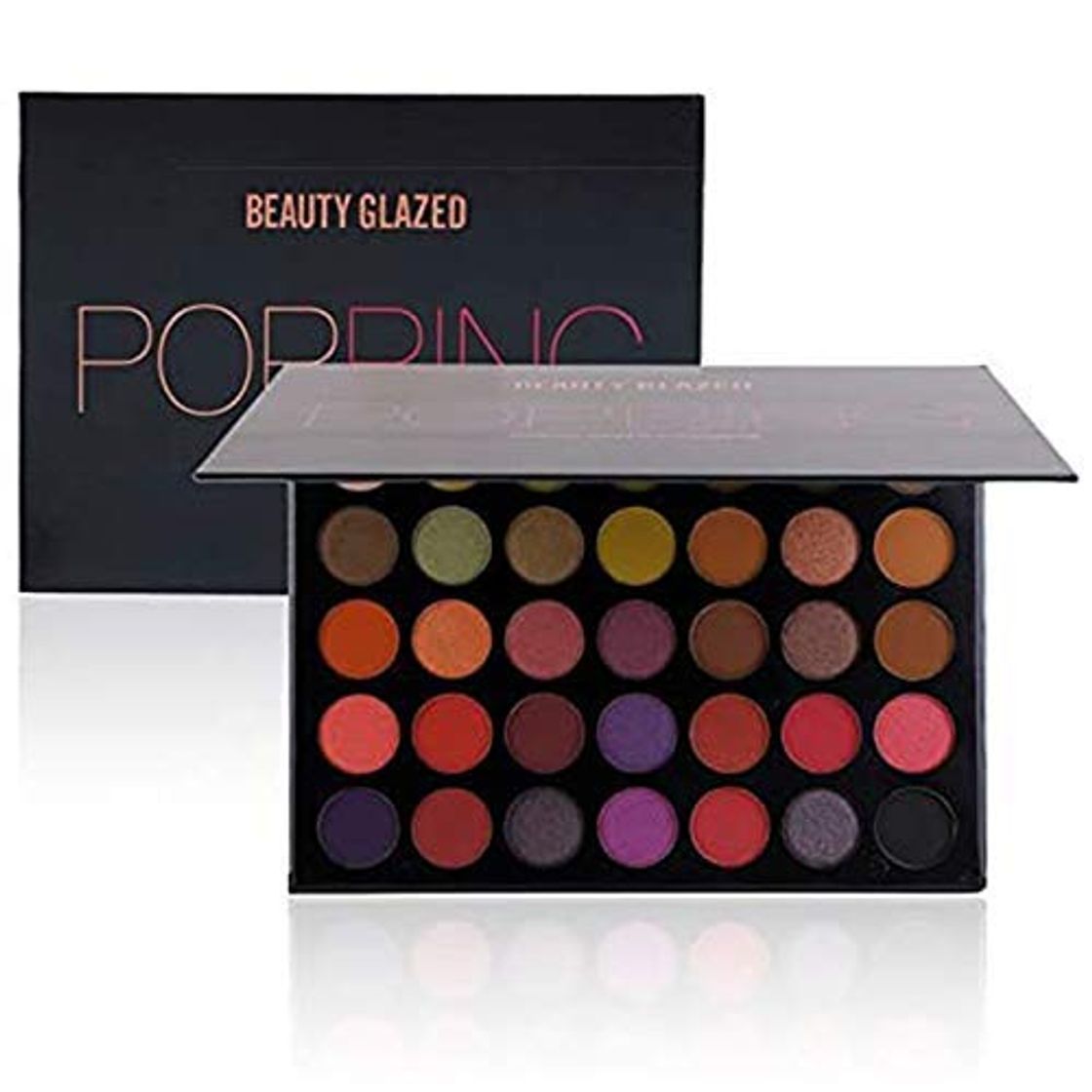 Producto Beauty Glazed Paleta de sombras de ojos de maquillaje de 35 colores Paletas de sombras de ojos con brillo mate profesional altamente impermeable profesional