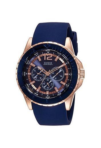 Guess Reloj analogico para Hombre de Cuarzo con Correa en Piel W0673G1