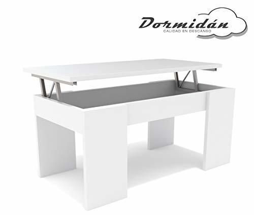 Dormidán- Mesa de Centro elevable, Comedor o Auxiliar, Mayor Grosor y Estabilidad