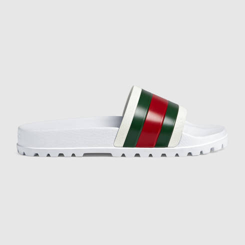 Moda Gucci Web Slide Sandal