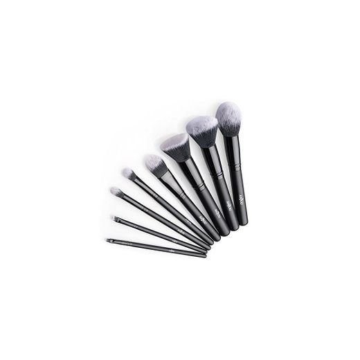 Kit de Brochas Maquillaje 8 Piezas Anjou Cerdas de Fibra Sintética Suave