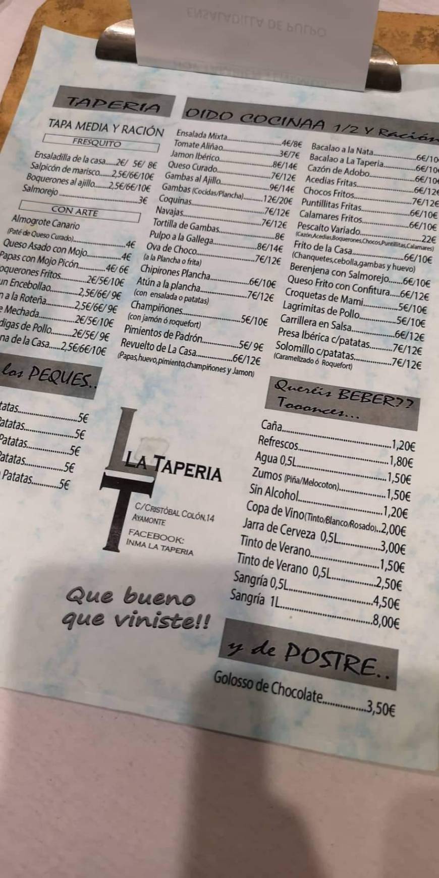 Lugar La Tapería