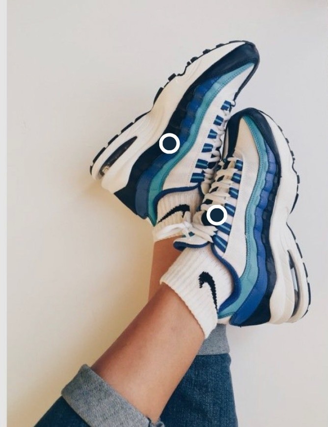 Product Nike Air Max 95 Blancas y Azul