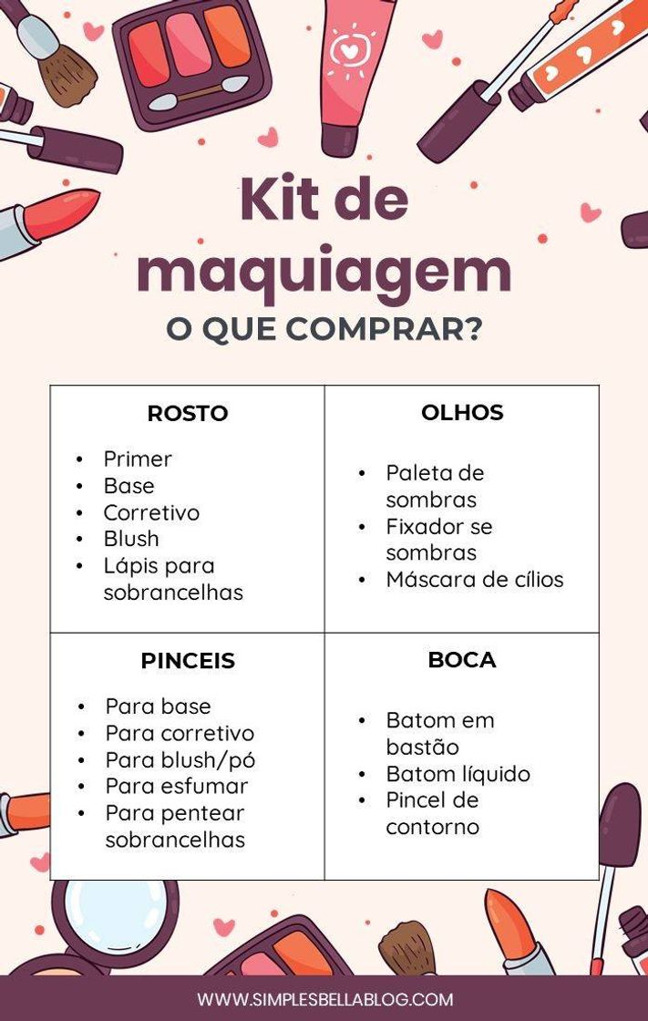 Moda Como montar seu kit maquiagem 💄✨