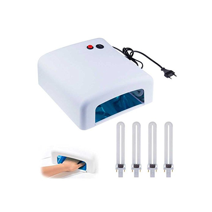 Electronic OcioDual Lampara 36W Ultravioleta UV Secador de Uñas para Manicura Nail Art