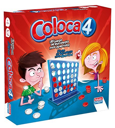 Social Falomir- Coloca 4 Juego de Mesa, Multicolor, única