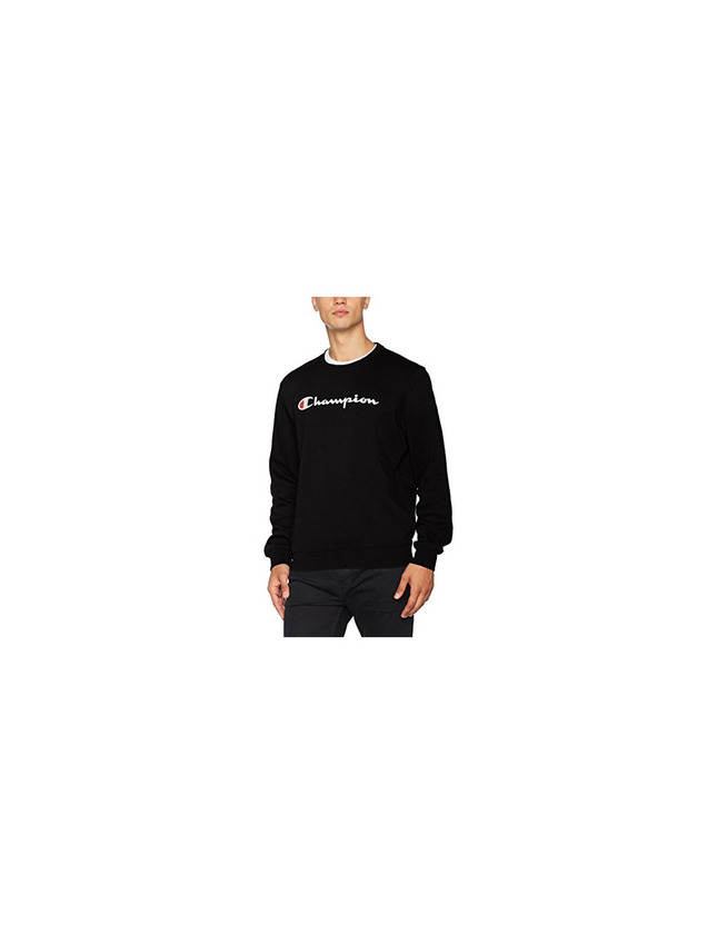 Fashion Champion Classic Logo para Hombre Sudadera, Negro