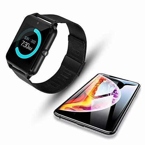 Place YUEERWAN Reloj Inteligente Mujer LED Pantalla táctil Bluetooth Deporte Música Multifunción Correa