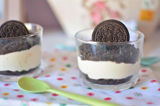 Receta vasitos oreo