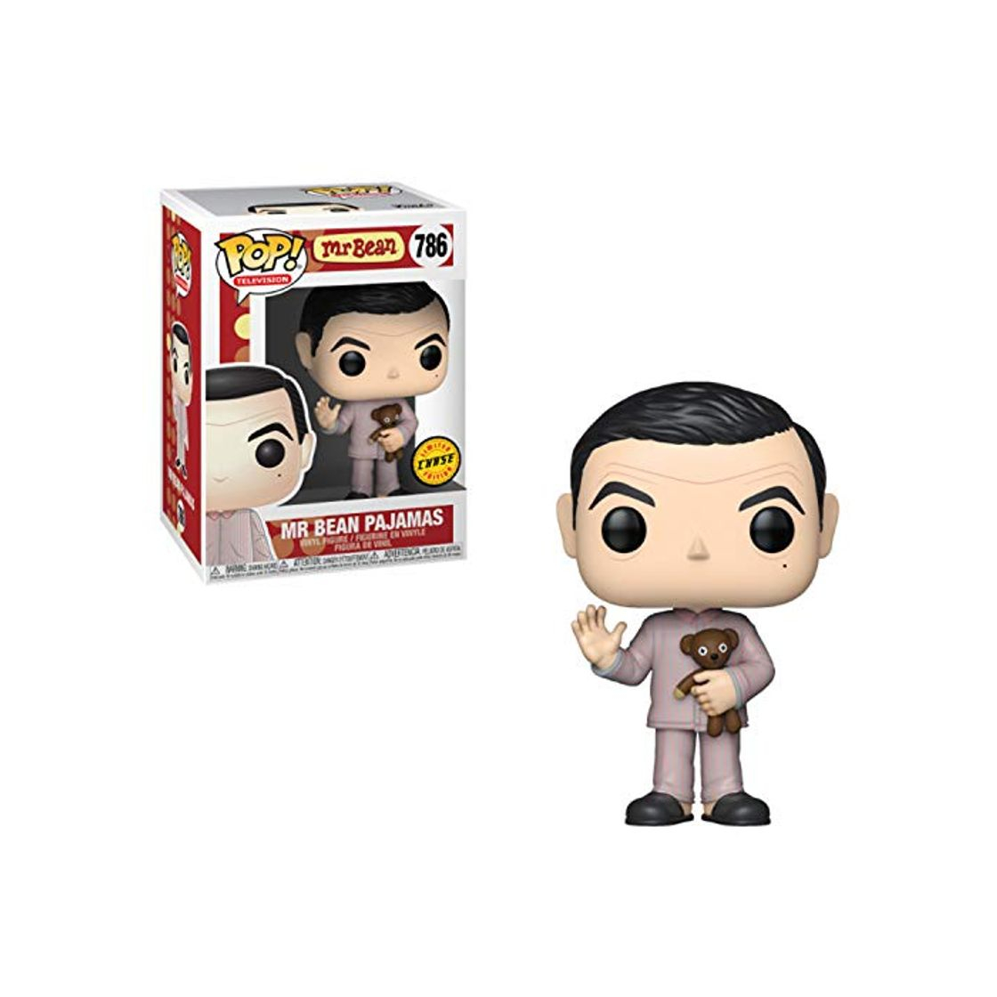 Juego Figura de Vinilo Funko Pop! Chase Mr Bean con Oso de Peluche