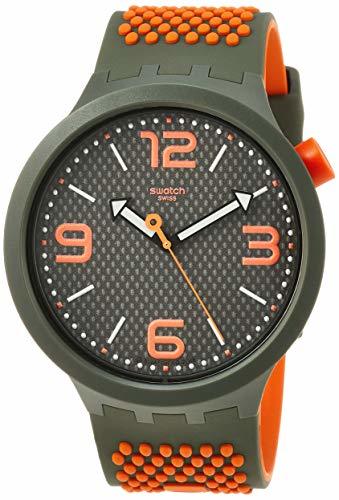 Lugar Swatch Reloj Analógico para Hombre de Cuarzo con Correa en Silicona SO27M101