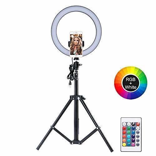 TopGreat LED Ring Light 10.2 LED Ring Light Trépied Photo Video Kit