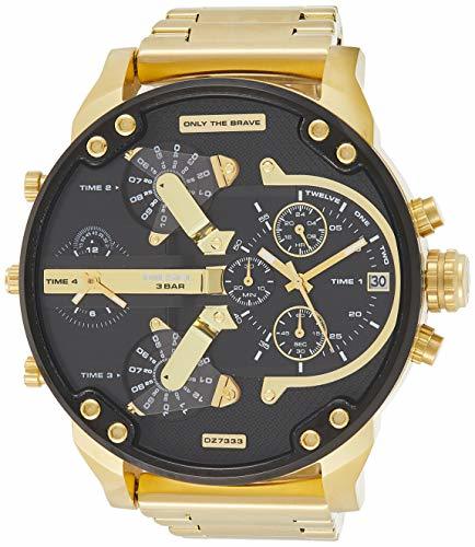 Moda Hombre-Reloj diesel MR Daddy 2.0 cronógrafo de Cuarzo con Revestimiento de Acero