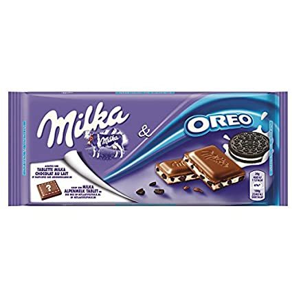 Moda Milka Oreo Alpine Milk Chocolate, 3.5 oz Bar-Pack of ... - Amazon.com