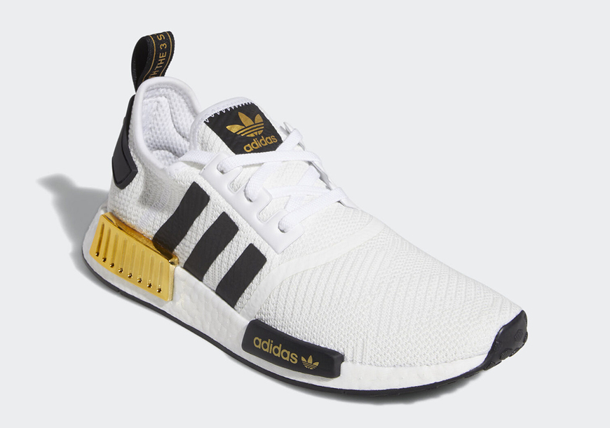 Fashion Nmd R1 White Black Gold