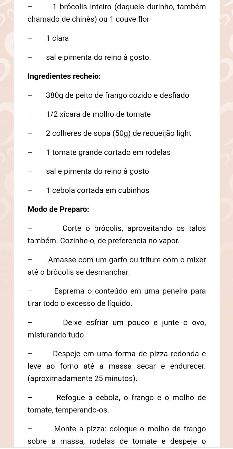 Fashion Pizza low carb com massa de brócolis

