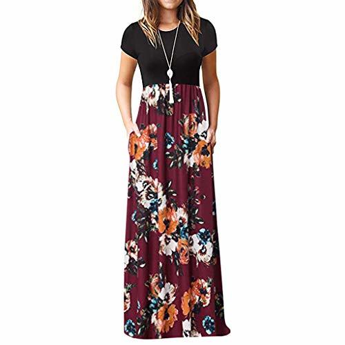 Fashion Tosonse Vestidos Largos De Verano Boho para Mujer Vestido Largo Sin Mangas