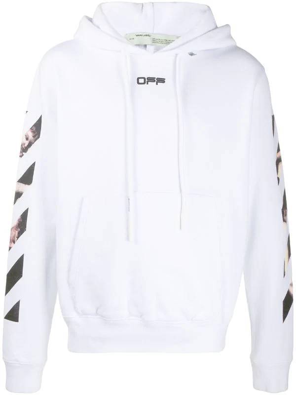 Fashion Off white, white hoodie 