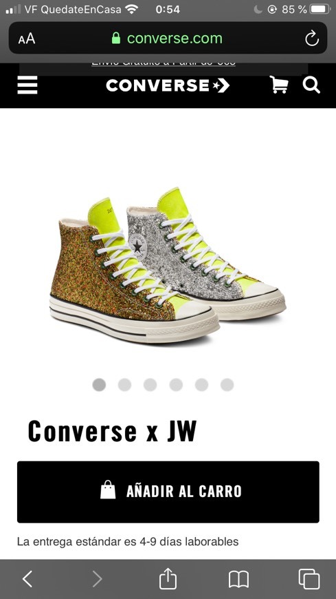 Producto Converse x JW