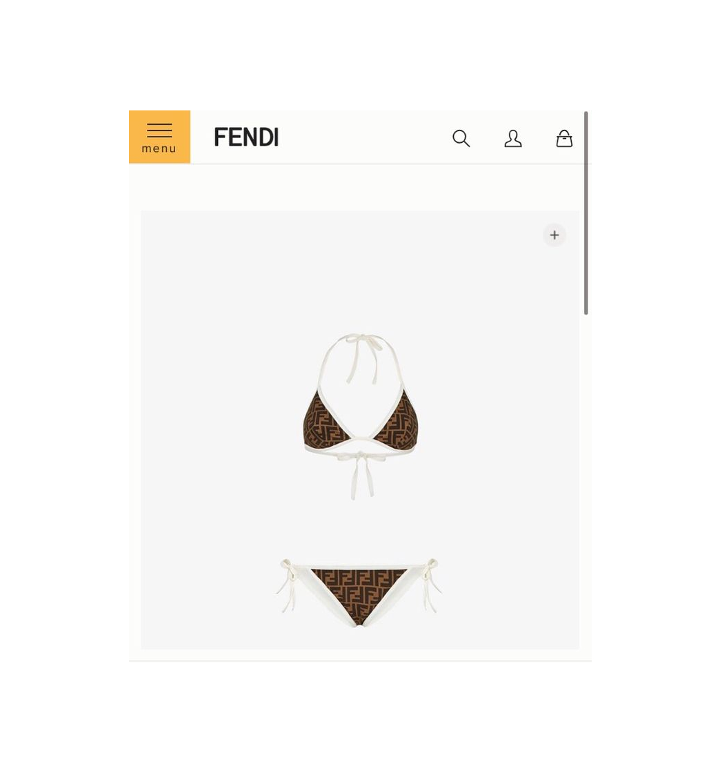 Producto Biquini FENDI emblema