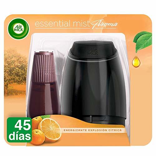 Belleza Air Wick Ambientador Essential Mist difusor de aceites Esenciales, Fragancia Explosión Cítrica,