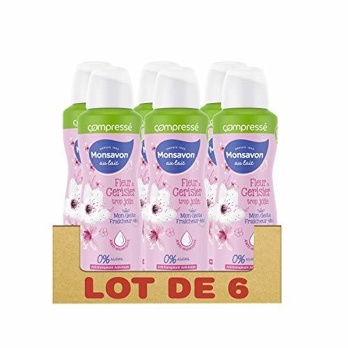 Beauty Monsavon Desodorante Mujer spray anti transpirant flor de cerezo 100 ml - PACK DE 6