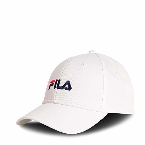 Social Gorra Fila 6 Panel Cap Strap Back Linear Logo White