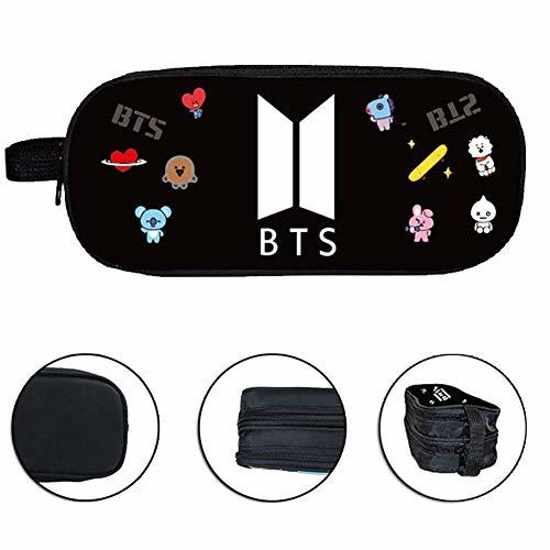Estuche de lápices BTS Estuche de lápices con impresión 3D Bolso de