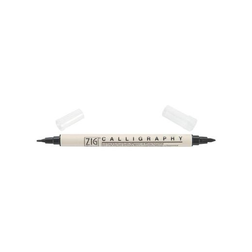 Zig Memory System Calligraphy Dual-Tip Marker Black