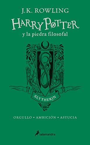 Libro HP y la piedra filosofal-20 aniv-Slytherin: Orgullo · Ambición · Astucia