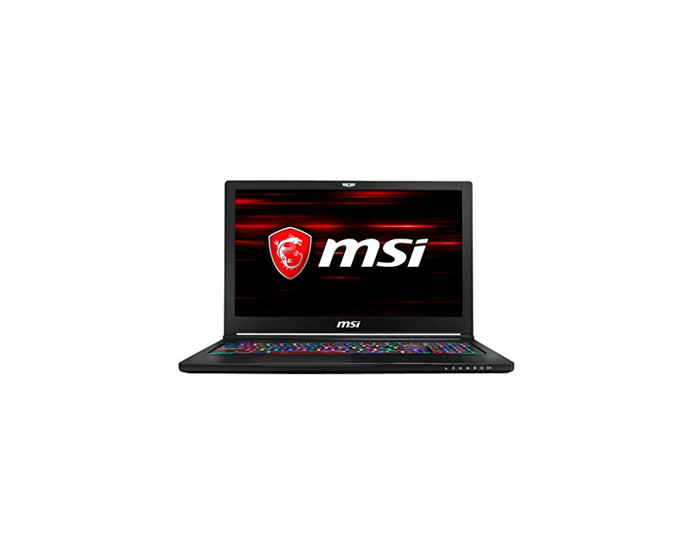 Electrónica MSI 9S7-16K512-007 GS63 cautela 8RE-007UK 15,6 Pulgadas Gaming Laptop -