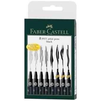 Canetas da Faber Castle com 8 diferentes tipos de traço