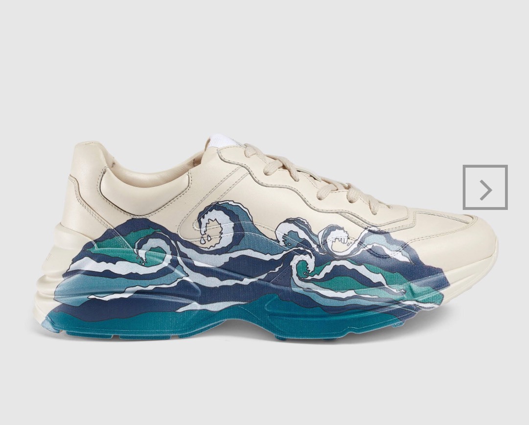 Social Men's Rhyton leather sneaker with wave