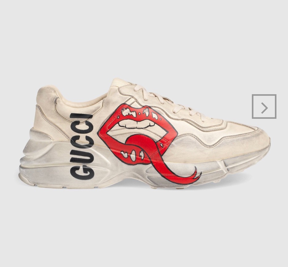 Social Men's Rhyton sneaker with mouth print