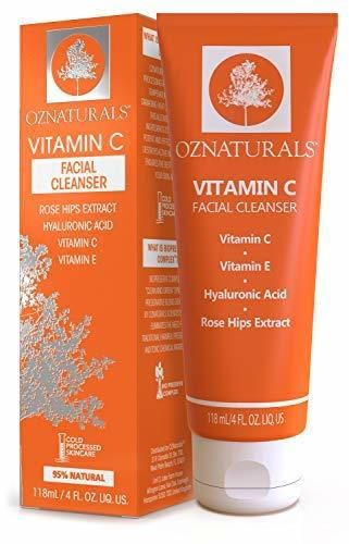 OZNaturals Limpiador facial de Vitamina C – Limpia Profundamente sus poros de