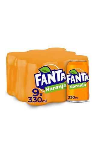 Fashion Fanta Naranja Lata - 330 ml (Pack de 9) 