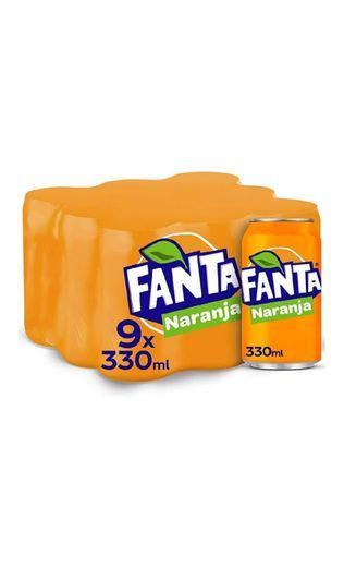 Fanta Naranja Lata - 330 ml (Pack de 9) 