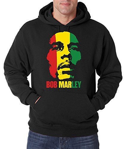 Lugar TRVPPY Hooded Sweat Suéter Sudadera con Capucha Modelo Bob Marley