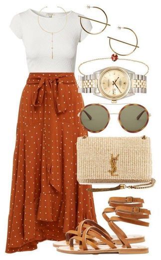 Moda Long skirt outfit