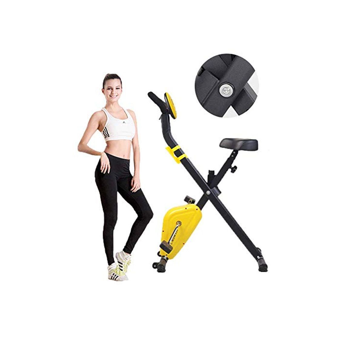 Social WYJW Bicicletas de Ejercicio Plegables para el hogar