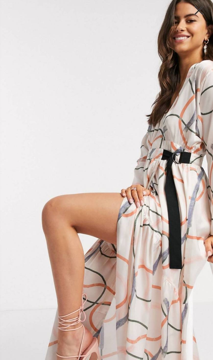 Social Vestido largo cruzado