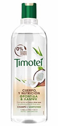 Timotei Champú Coco Y Aloe Vera - 4 Paquetes de 400 ml