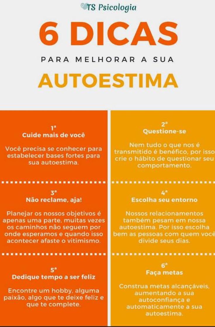 Moda Dicas para  melhorar sua autoestima!