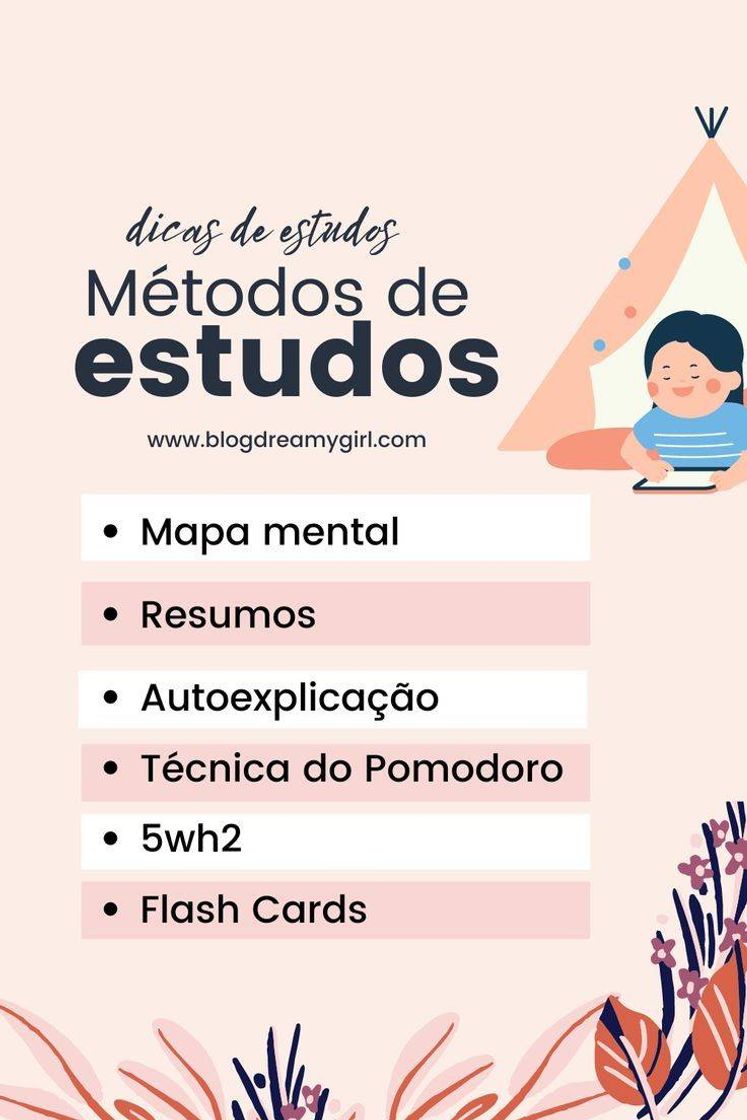 Fashion Métodos de estudos úteis!