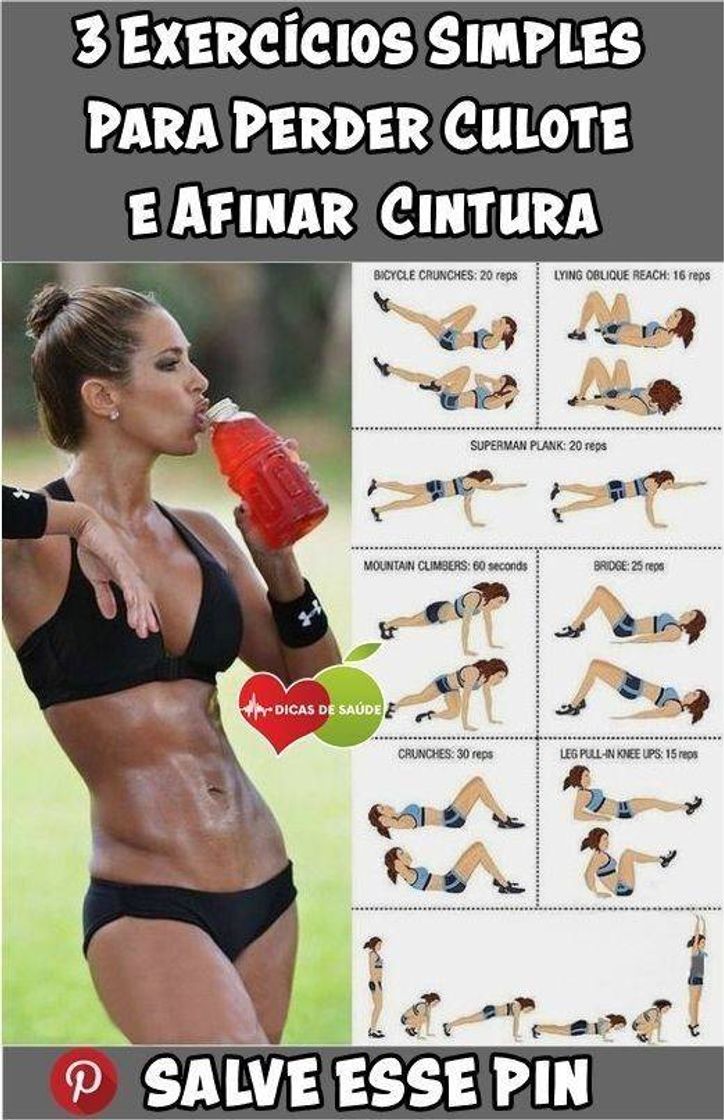 Moda Exercícios para afinar a cintura ✨✨