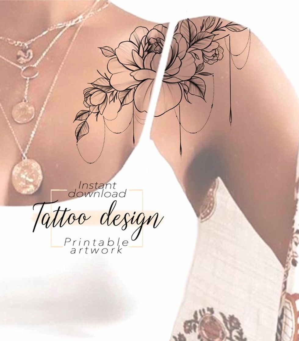 Fashion Tatuagem feminina